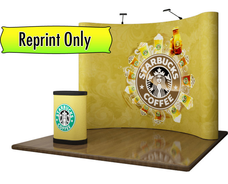8ft EZ Pop-Up Curved Print Only