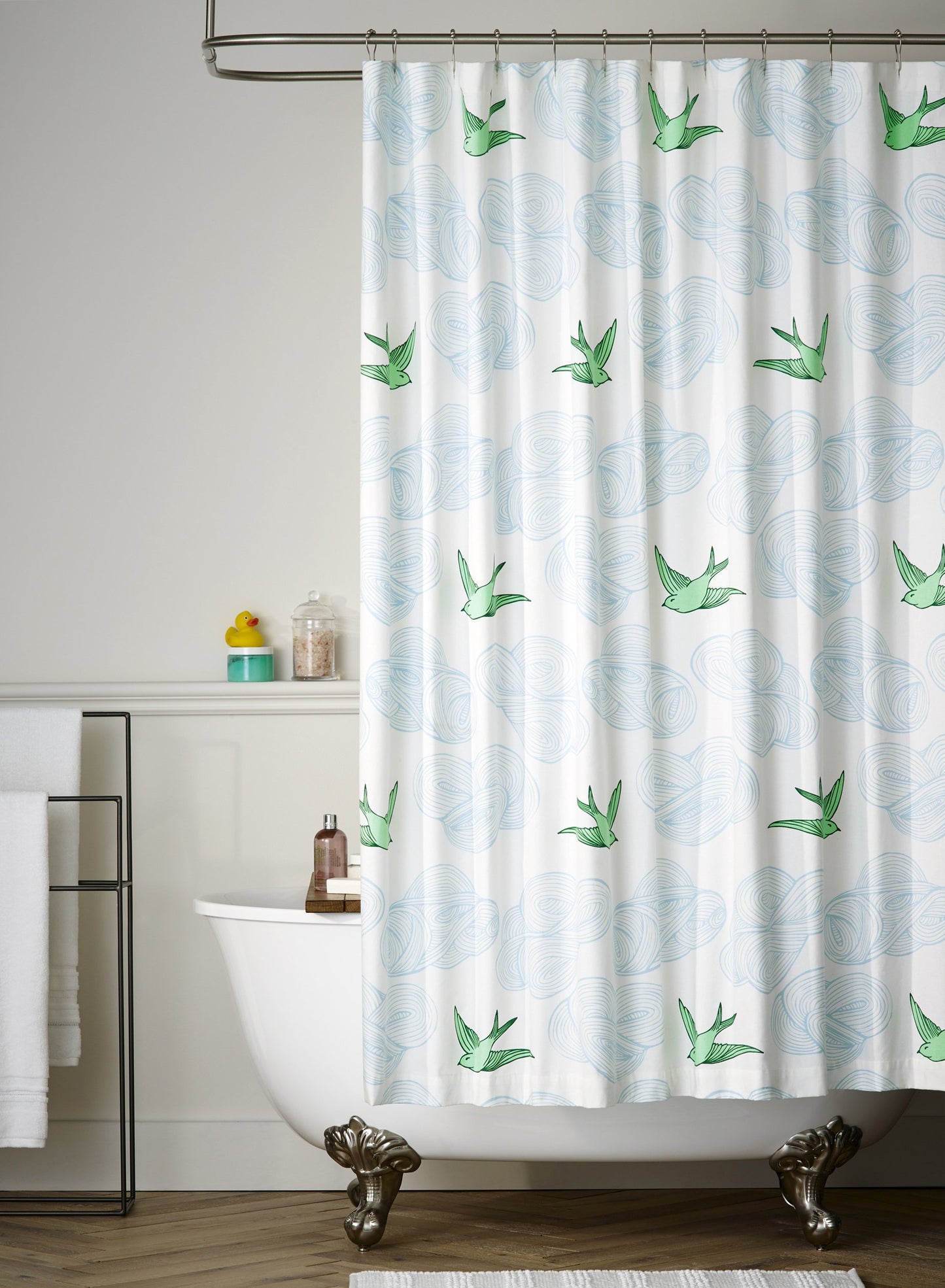 Daydream (Green) Shower Curtain
