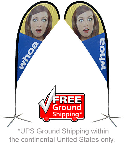 Teardrop Outdoor Flag - Small