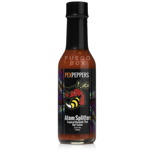 PexPeppers Atom Splitter 7-Pot Douglah Hot Sauce