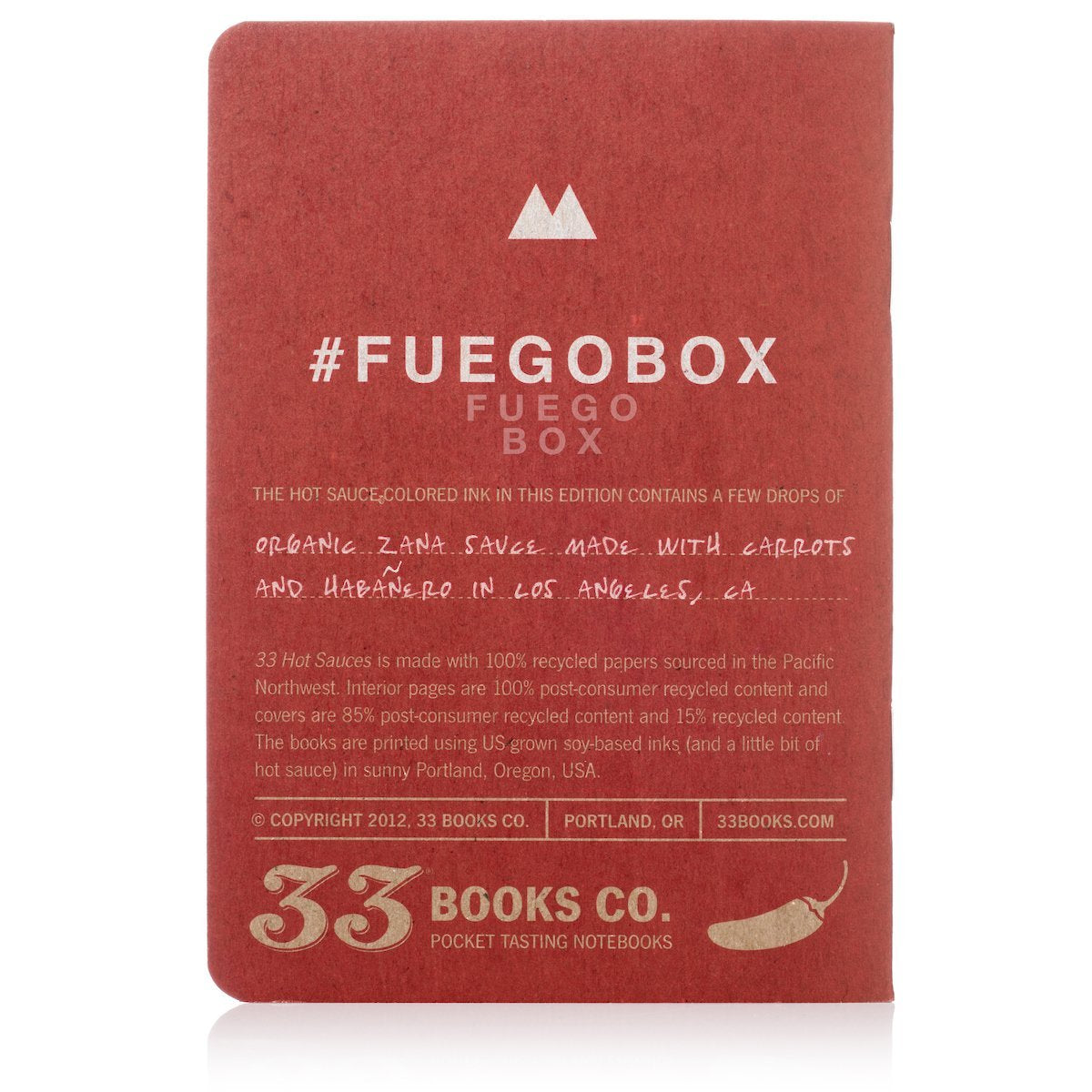 Fuego Box Hot Sauce Tasting Booklet