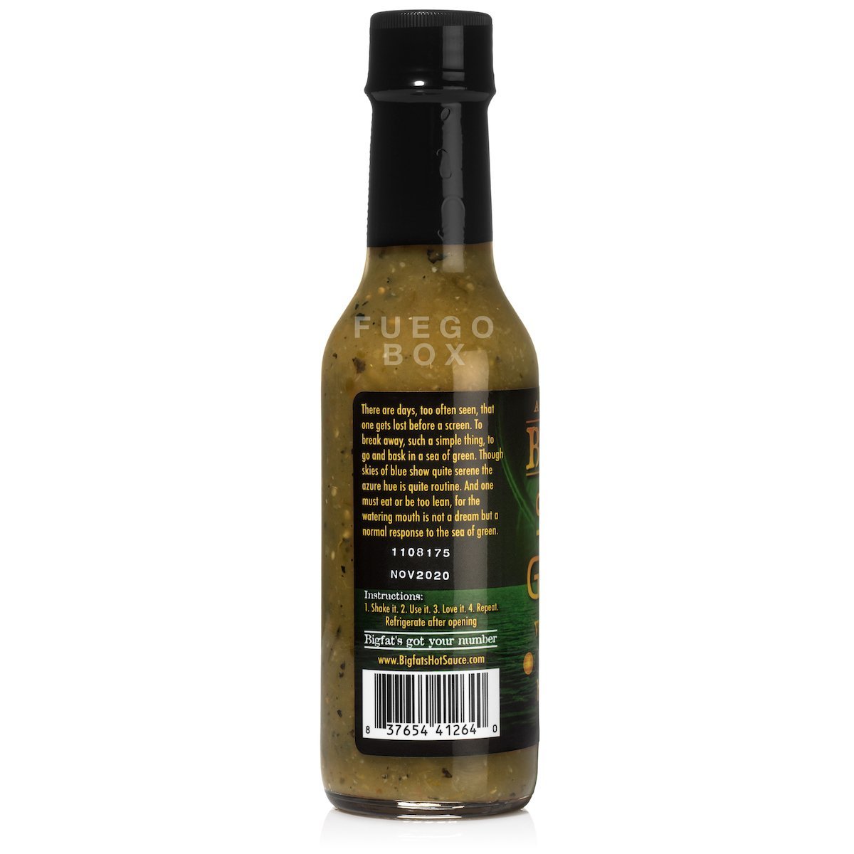 Bigfat's Sea of Green Verde Hot Sauce