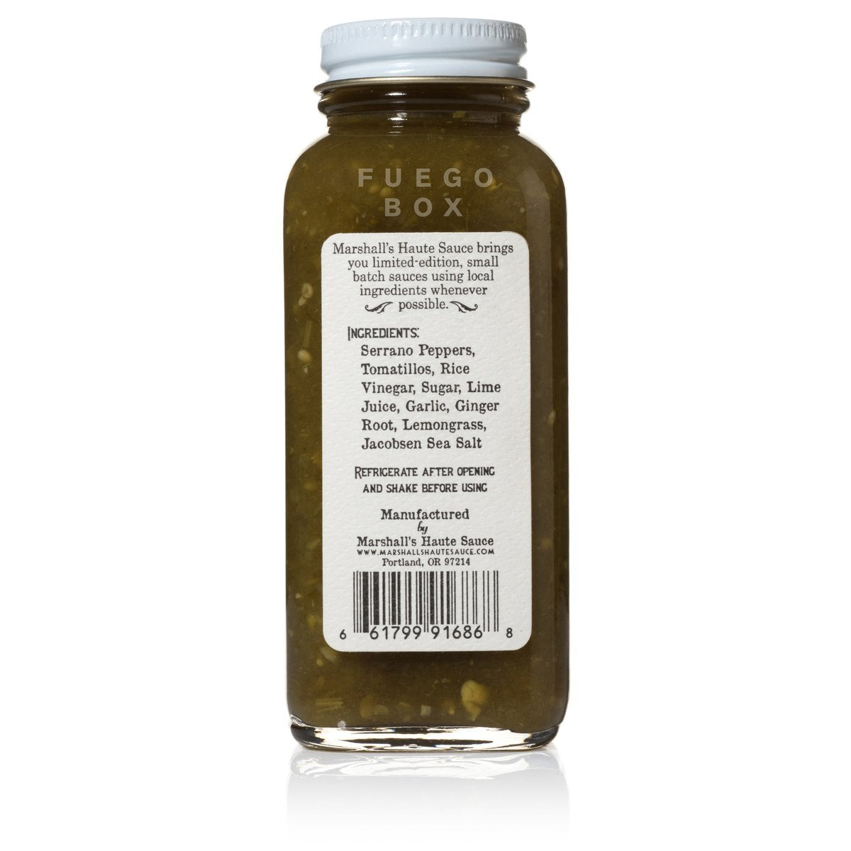 Marshalls Serrano Ginger Lemongrass Hot Sauce