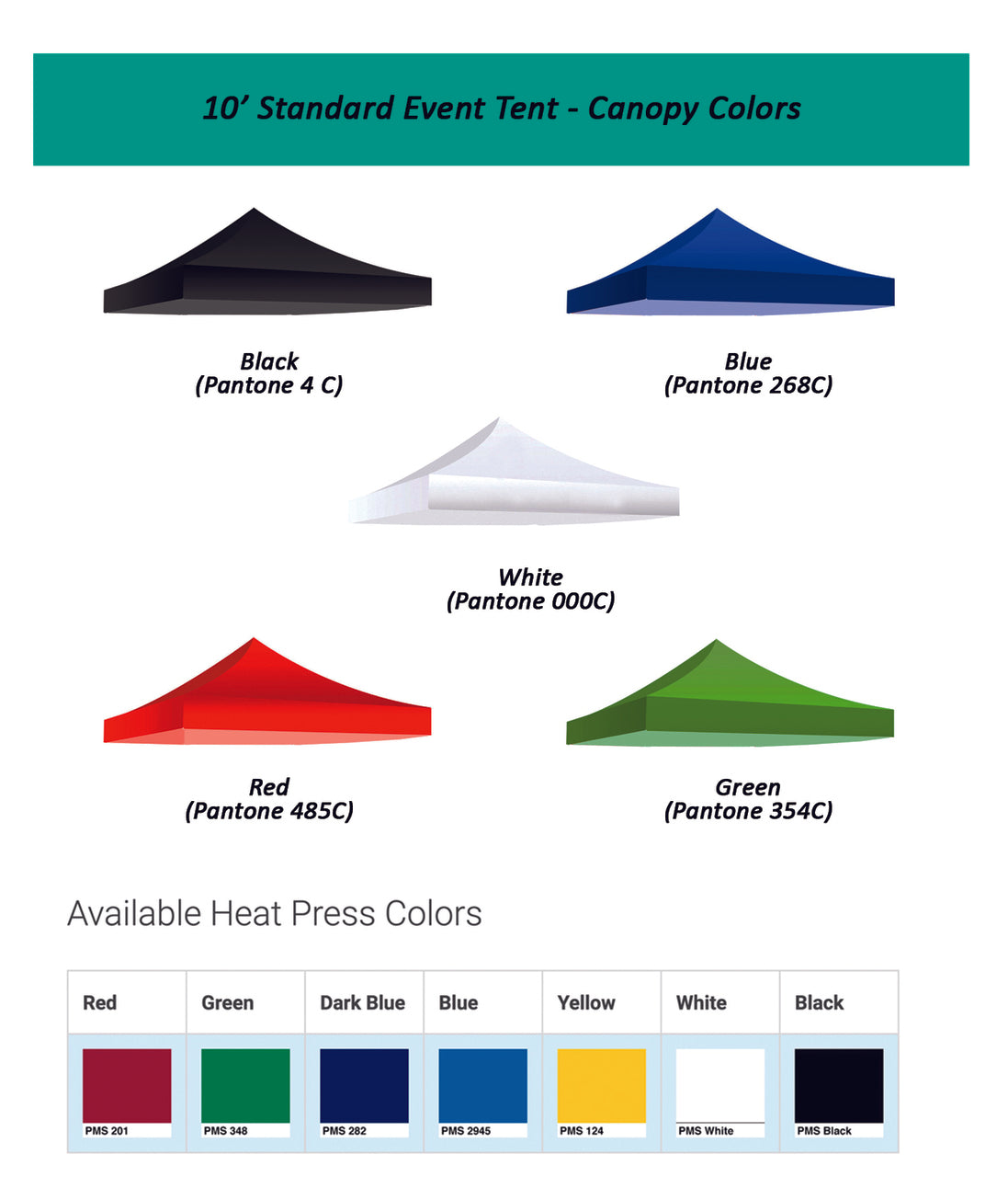 10ft Event Tent - Plain / Spot Print