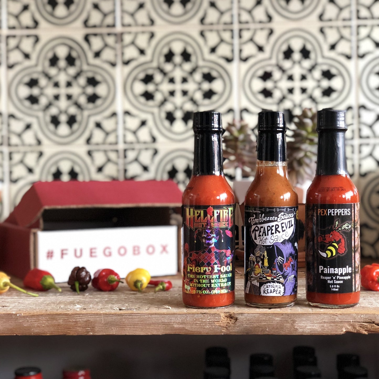 Fuego Loco Box - Extra Spicy Hot Sauce Gift Box