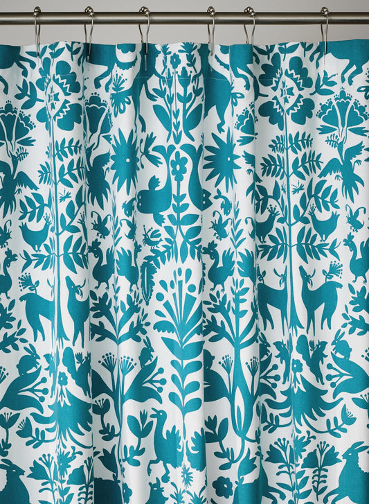 Otomi (Turquoise) Shower Curtain