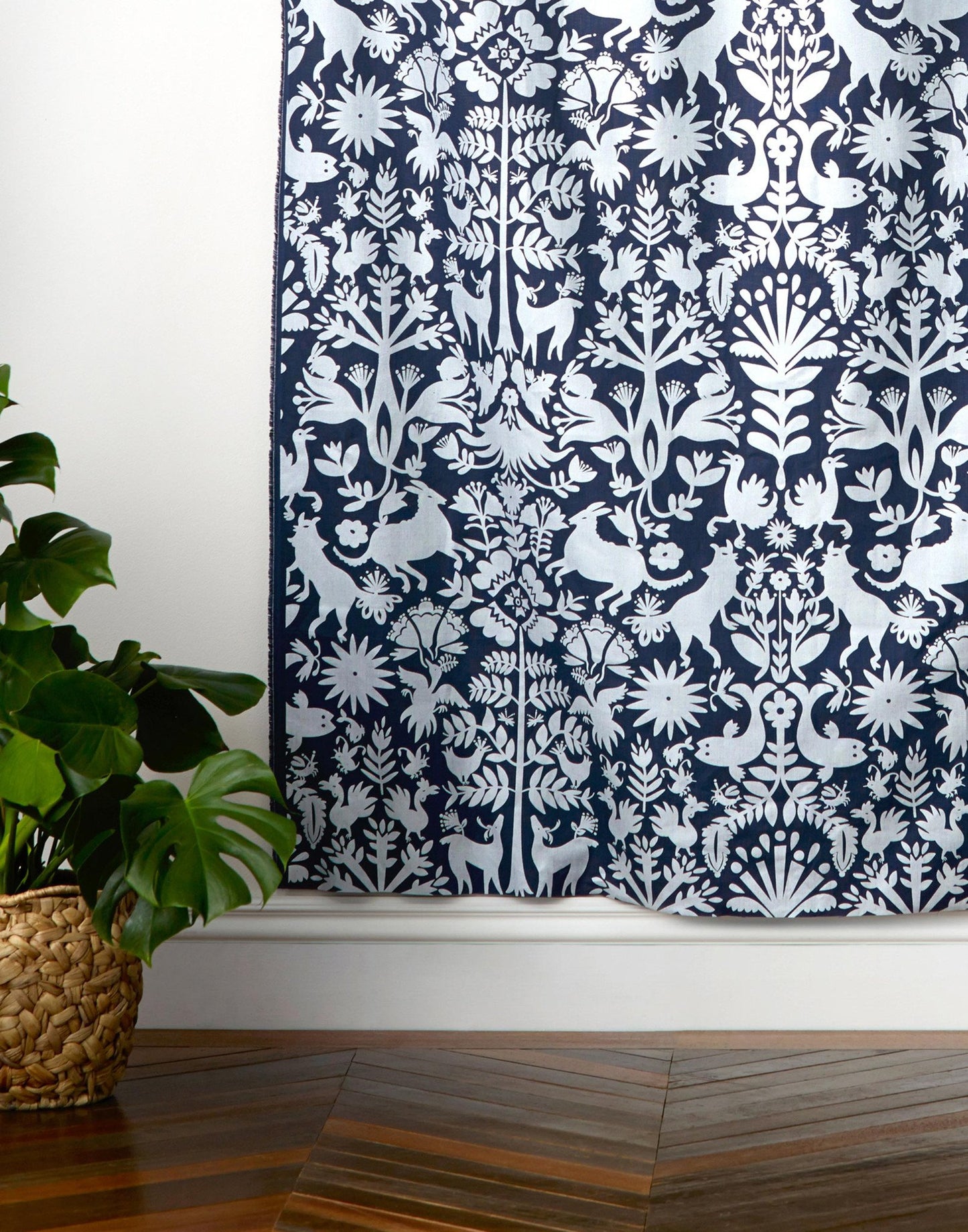 Otomi (Navy) Fabric