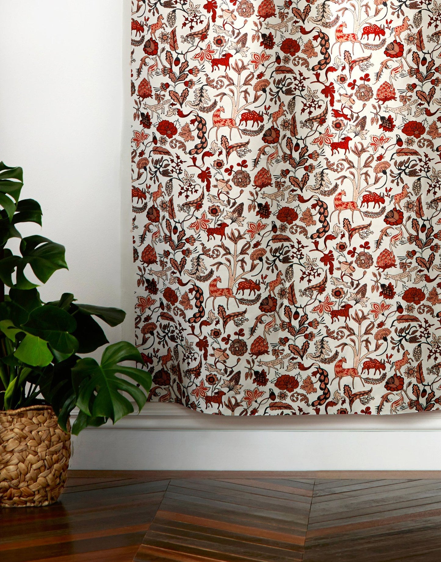 Foret (Coral) Fabric