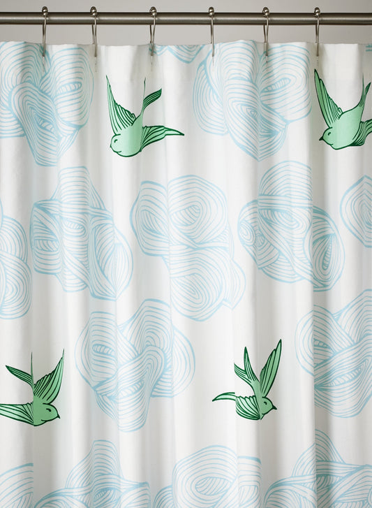 Daydream (Green) Shower Curtain