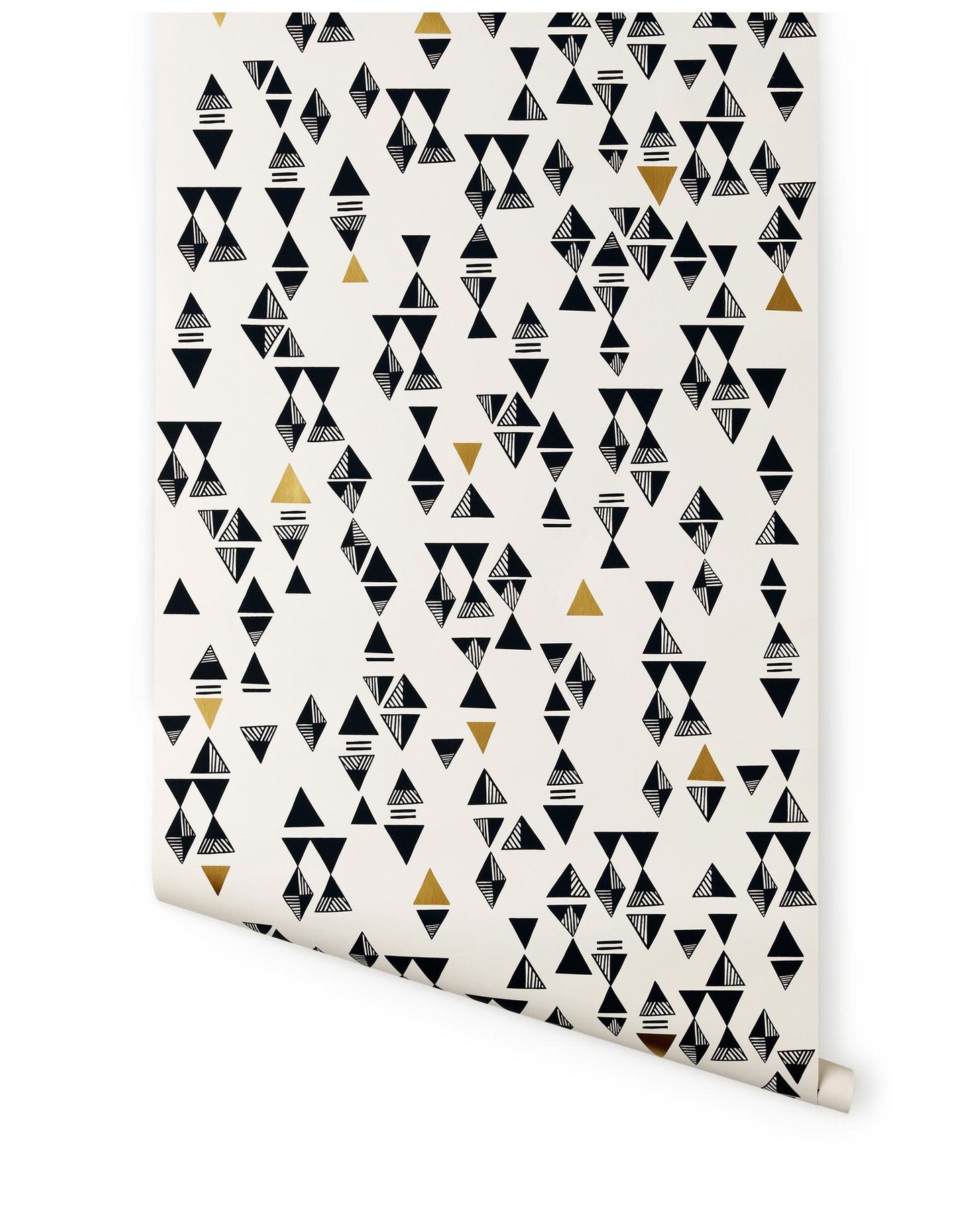 Triangles (Charcoal/Gold)