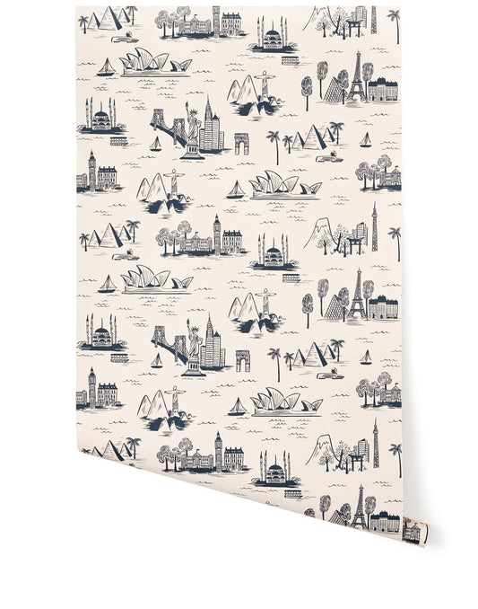 Cities Toile (Parchment)