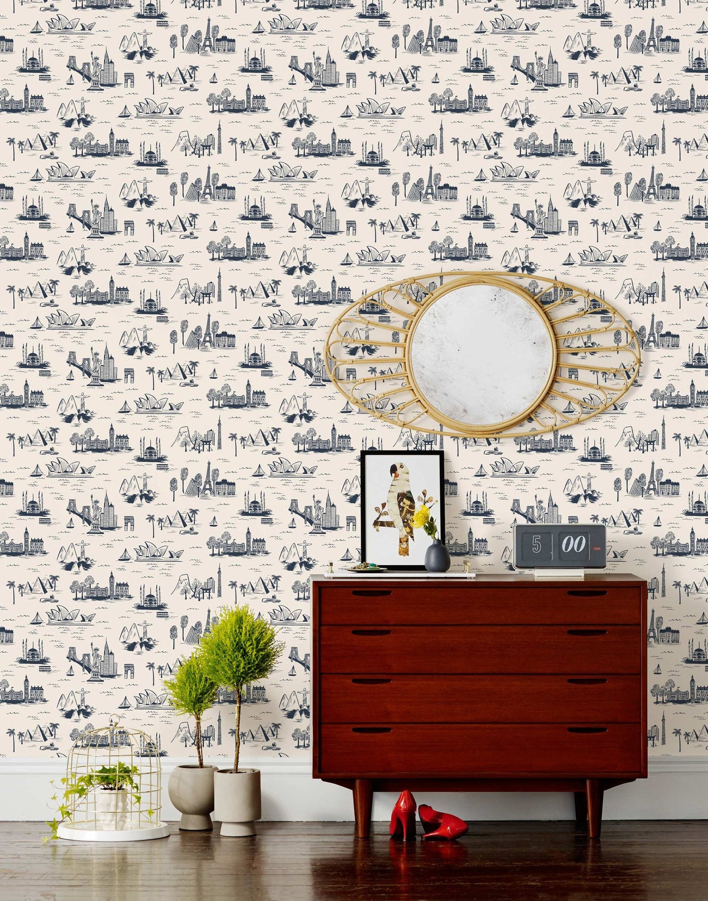 Cities Toile (Parchment)