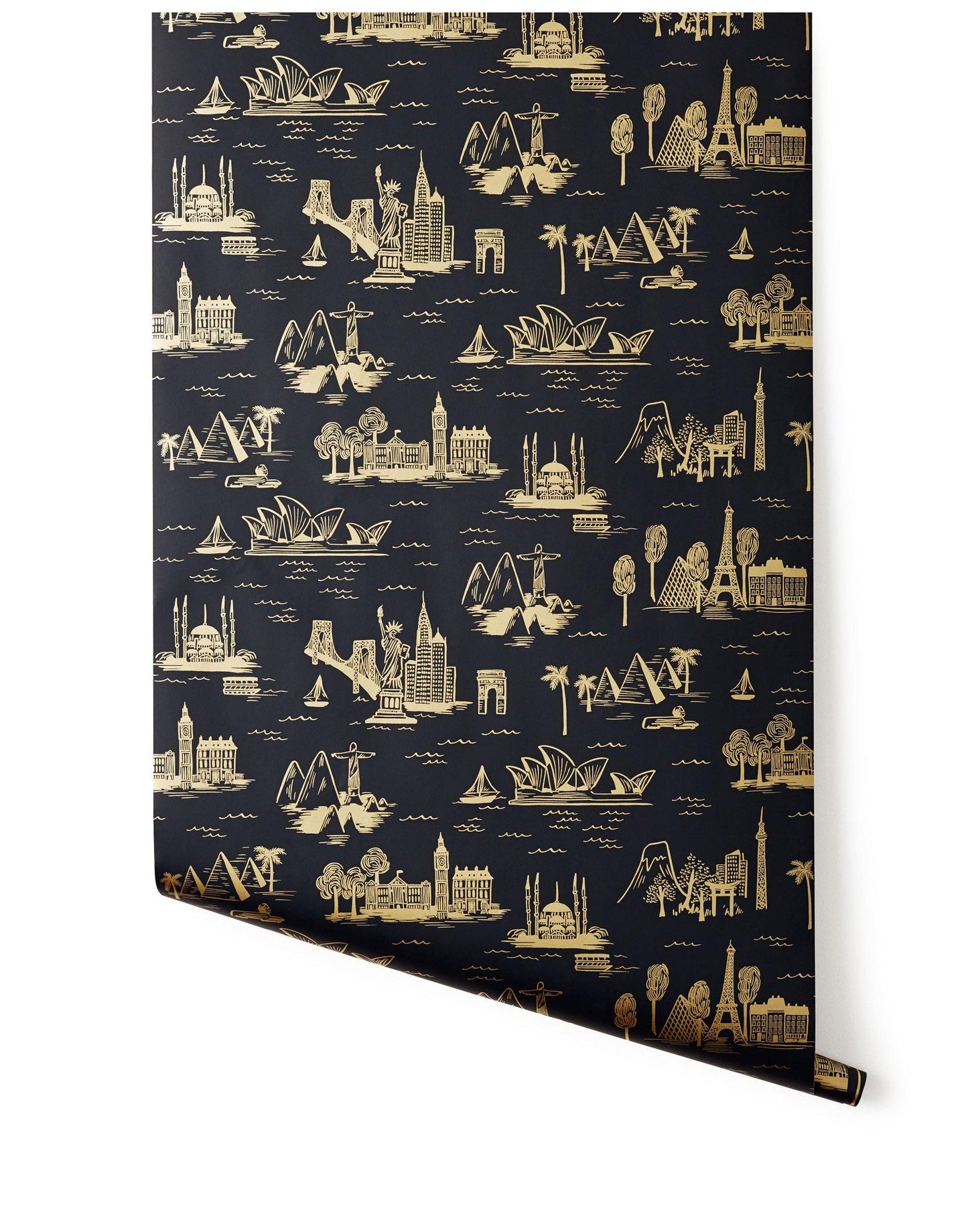 Cities Toile (Ebony)