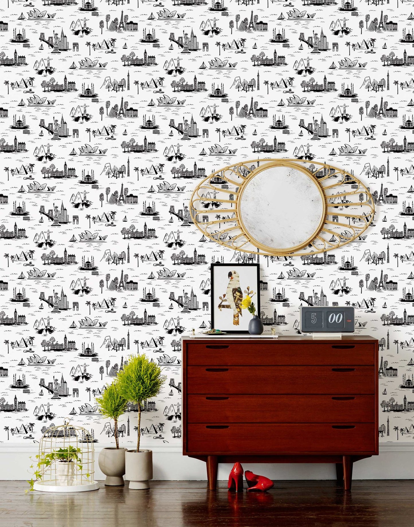 Cities Toile (White)