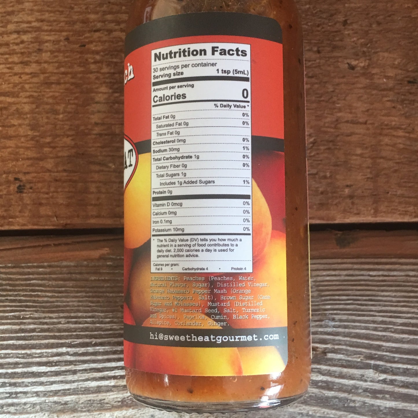 Sweet Heat Gourmet Peach Habanero Hot Sauce