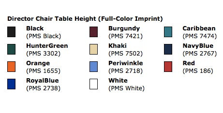 Director's Chair - Full Height