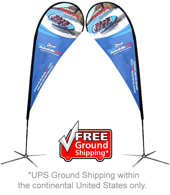 Teardrop Outdoor Flag - Medium