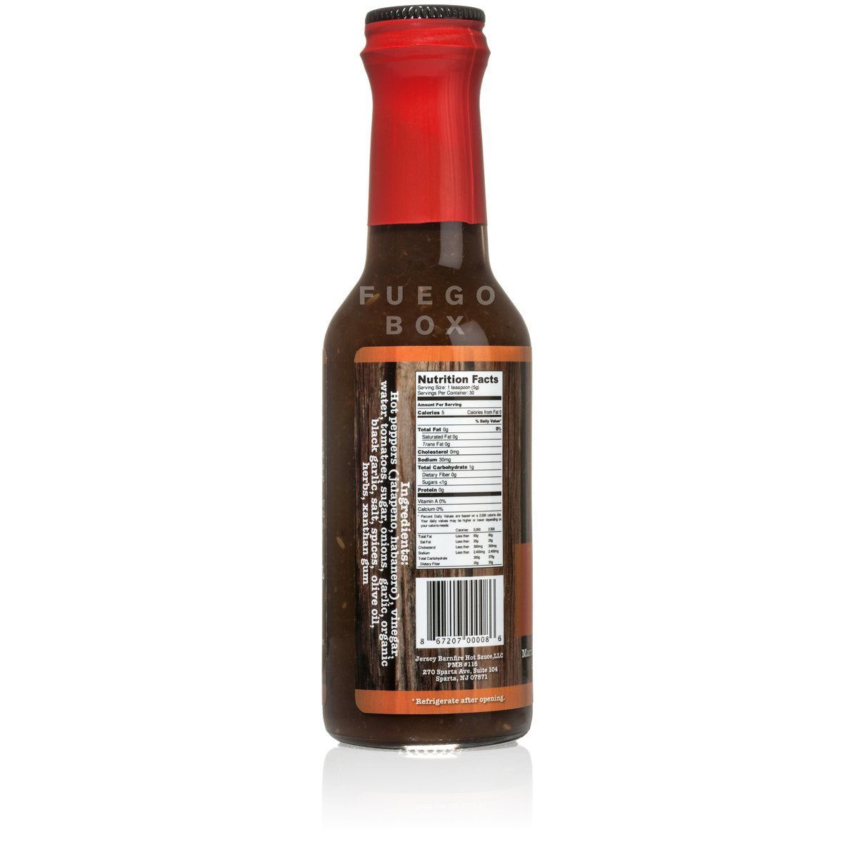 Jersey Barnfire Black Garlic Hot Sauce