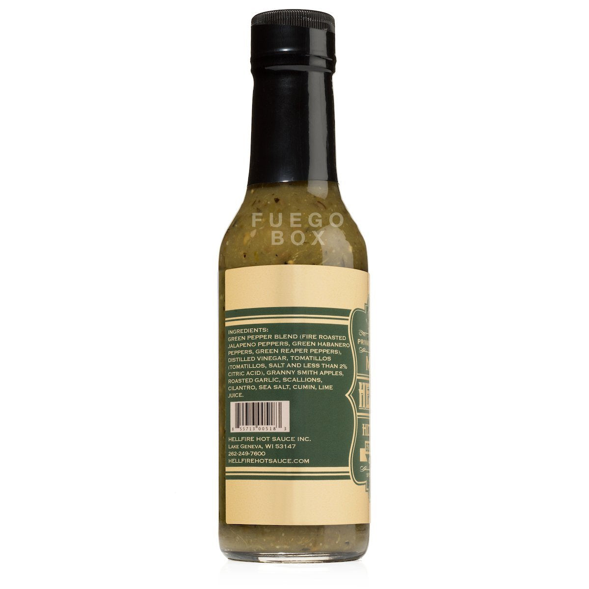 Hellfire Gourmet Green Hot Sauce