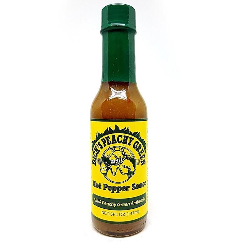 Dirty Dicks Peachy Green Hot Pepper Sauce